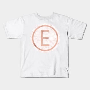 Rose Gold Marble Epsilon Kids T-Shirt